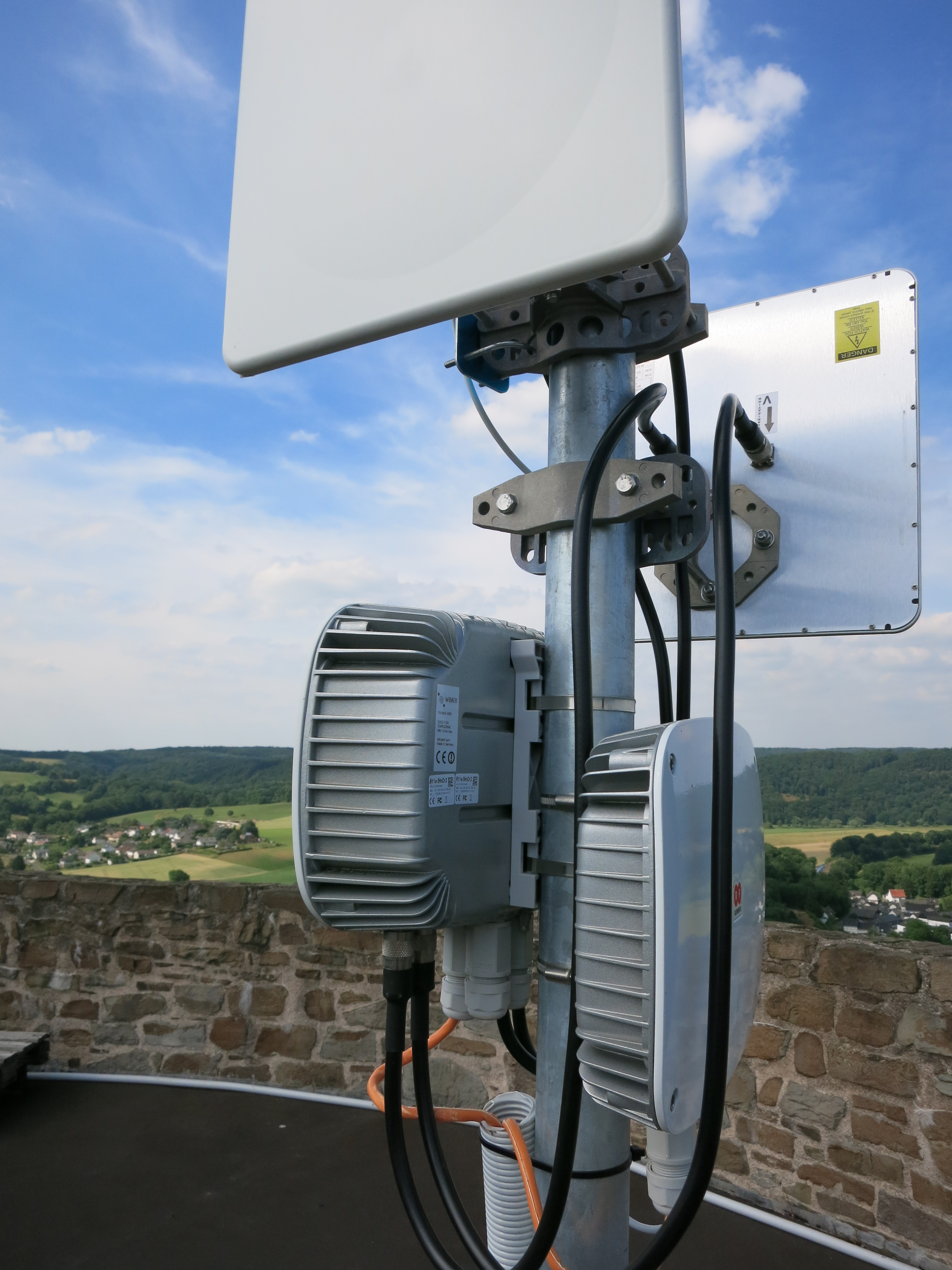 Installed WiBACK hardware in Mozambique